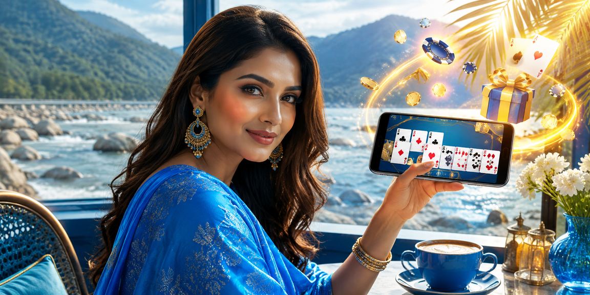 স্মার্টফোনে অনলাইন গেমিং উপভোগের দৃশ্য